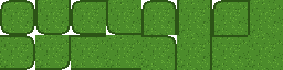 Grass 16-tile sides-only tileset sheet, 32px tiles